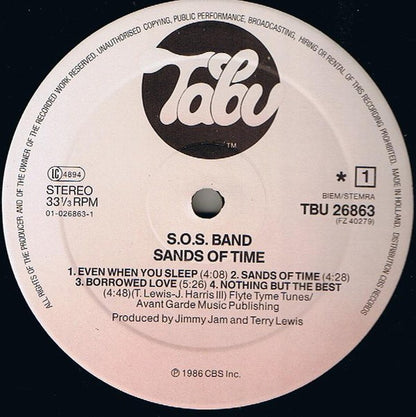 The S.O.S. Band – Sands Of Time (LP, Album, Europe - 1986)