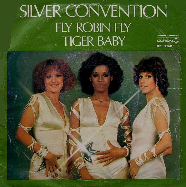 Silver Convention – Fly, Robin, Fly / Tiger Baby (7", Italy - 1975)