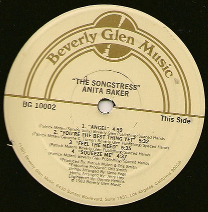 Anita Baker – The Songstress (LP, Album, US - 1983)