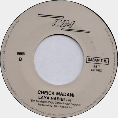 Cheick Madani – Laya Habibi (7", Belgium - 1988)