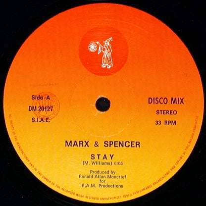 Marx & Spencer – Stay (12", Italy - 1983)
