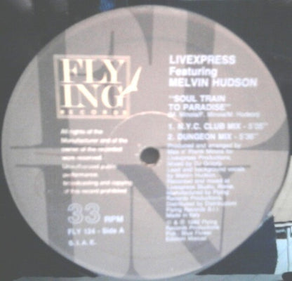Livexpress, Melvin Hudson – Soul Train To Paradise (12", Italy - 1992)