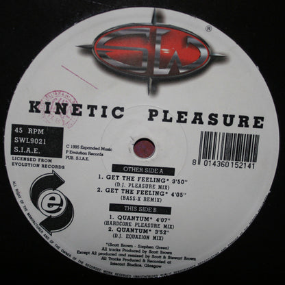 Kinetic Pleasure – Get The Feeling (12", Italy - 1995)