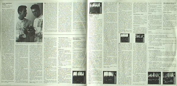 Marco Bertoni, Enrico Serotti – New Machine Voice (LP, Italy - 1990)