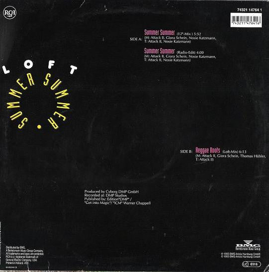 Loft – Summer Summer (12", Germany - 1993)