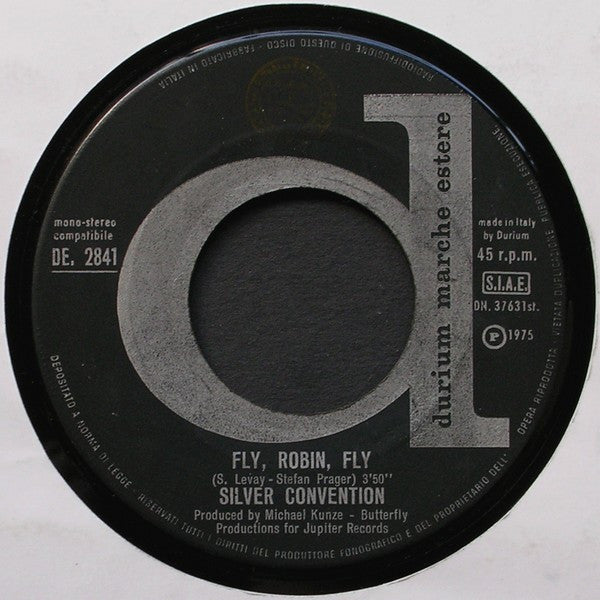 Silver Convention – Fly, Robin, Fly / Tiger Baby (7", Italy - 1975)