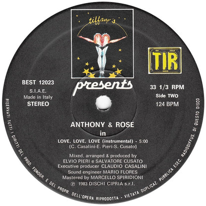 Anthony & Rose – Love Is Everywhere (12", Italy - 1984)
