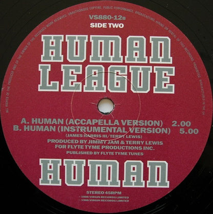 The Human League – Human (12", UK - 1986)