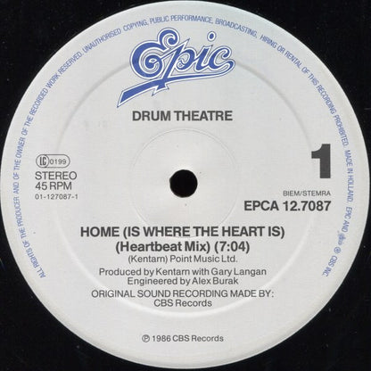 Drum Theatre – Home (Is Where The Heart Is) (12", Netherlands - 1986)