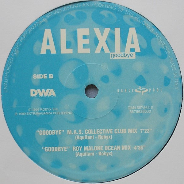 Alexia – Goodbye (12", Europe - 1999)