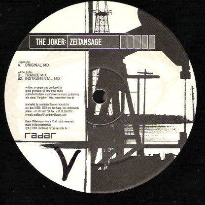 The Joker – Zeitansage (12", Netherlands - 2000)