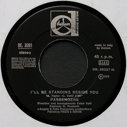 Passengers (2) – He's Speedy Like Gonzales (7", Italy - 1979)
