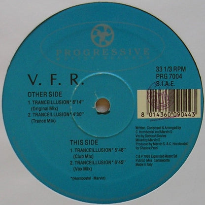 V.F.R. – Tranceillusion (12", Italy - 1993)