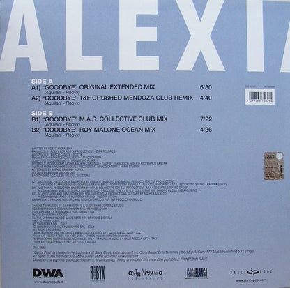 Alexia – Goodbye (12", Europe - 1999)
