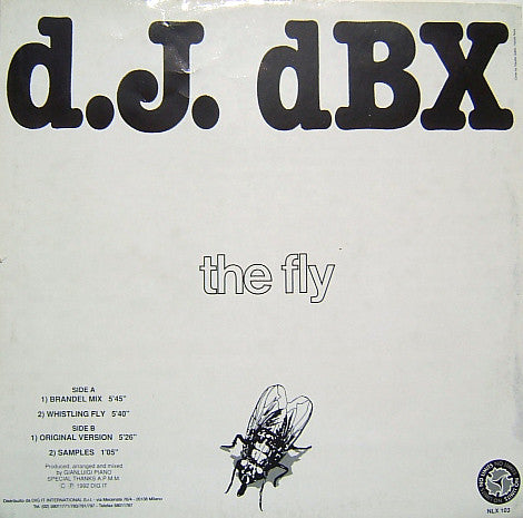 DJ DBX – The Fly (12", Italy - 1992)