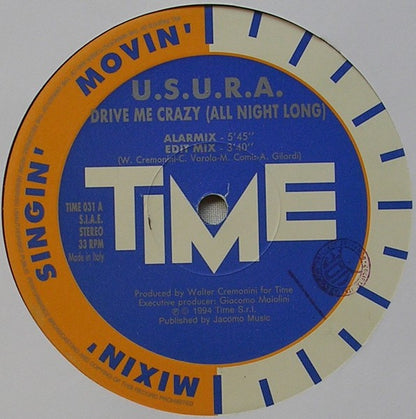 U.S.U.R.A. – Drive Me Crazy (12", Italy - 1994)