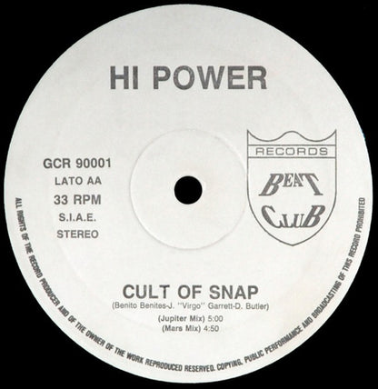 Hi Power – Cult Of Snap / Simba Groove (12", Italy - 1990)
