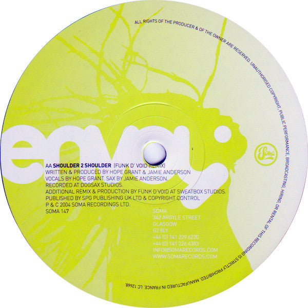 Envoy – Shoulder 2 Shoulder (12", UK - 2004)