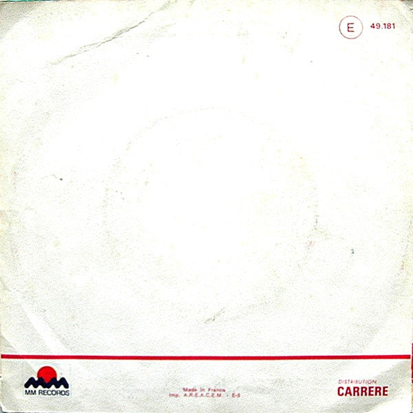 Tony Pacino – Come Prima (7", France - 1976)