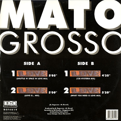 Mato Grosso – Love (12", Italy - 1993)