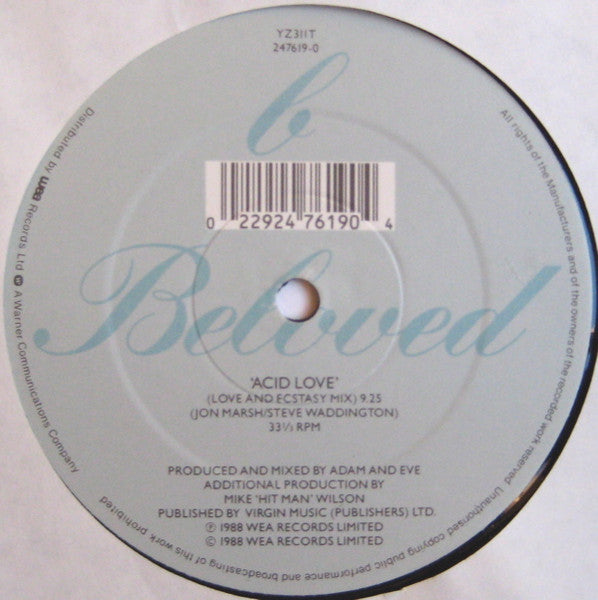 The Beloved – Loving Feeling (12", UK - 1988)
