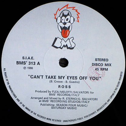 Ross – Can't Take My Eyes Off You (12", Italy - 1986)