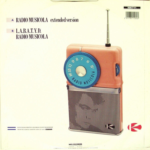 Nik Kershaw – Radio Musicola (12", UK - 1986)