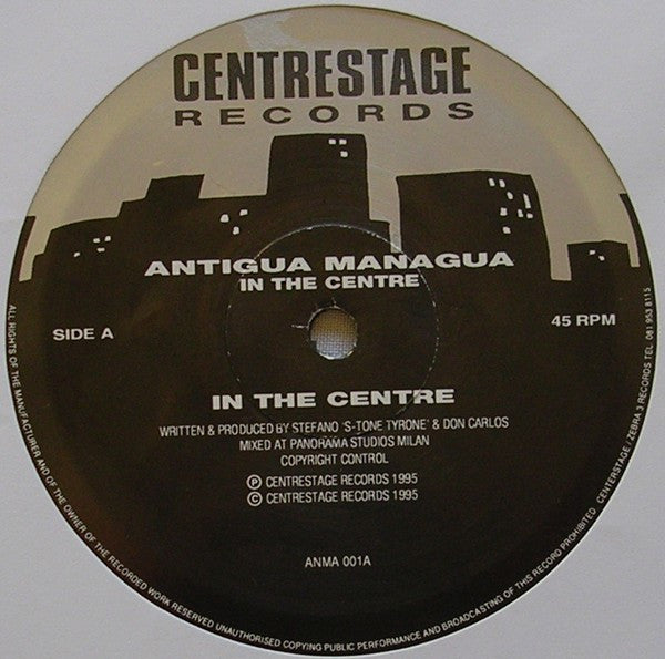 Antigua Managua – In The Centre (12", UK - 1995)