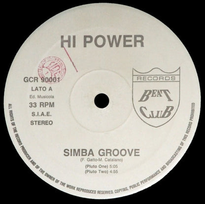 Hi Power – Cult Of Snap / Simba Groove (12", Italy - 1990)