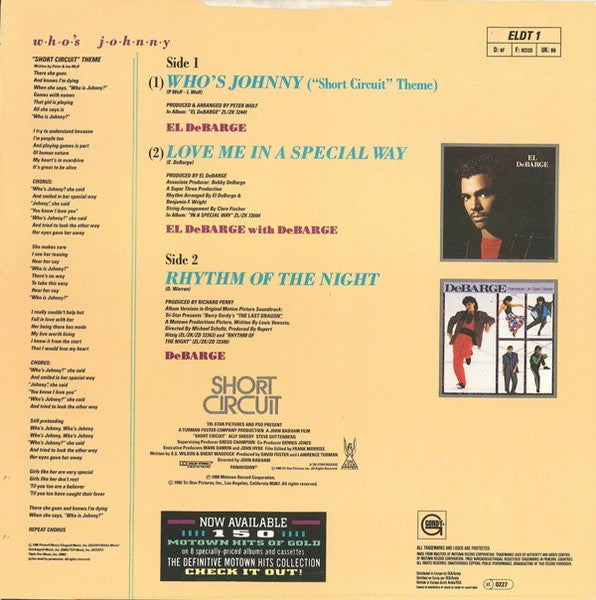 El DeBarge – Who's Johnny ("Short Circuit" Theme) (12", UK - 1986)
