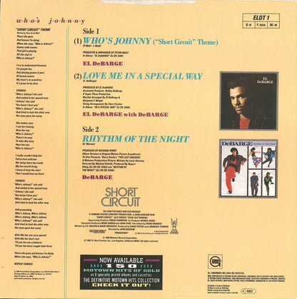 El DeBarge – Who's Johnny ("Short Circuit" Theme) (12", UK - 1986)