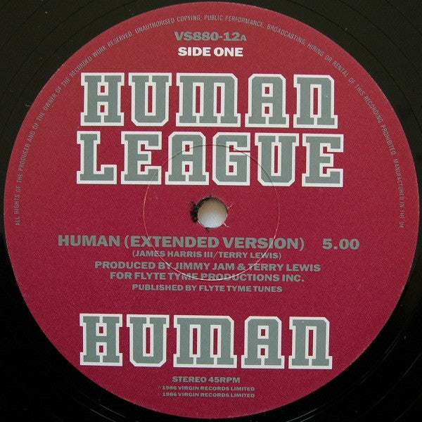 The Human League – Human (12", UK - 1986)