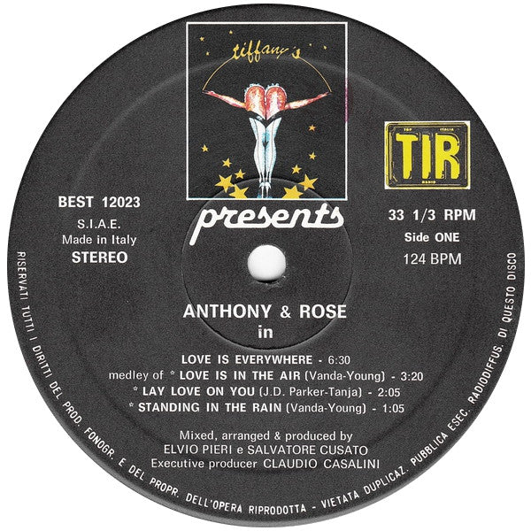 Anthony & Rose – Love Is Everywhere (12", Italy - 1984)