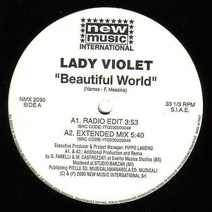 Lady Violet – Beautiful World (12", Italy - 2000)
