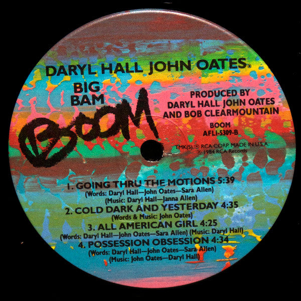 Daryl Hall & John Oates – Big Bam Boom (LP, Album, US - 1984)