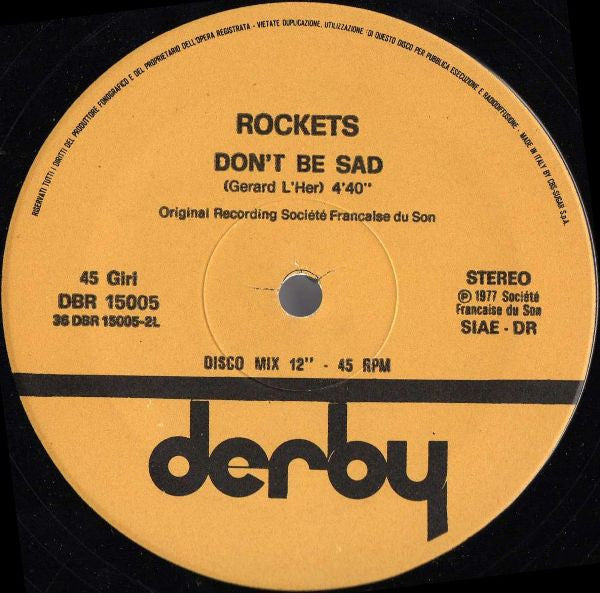 Rockets – Space Rock (12", Italy - 1977)