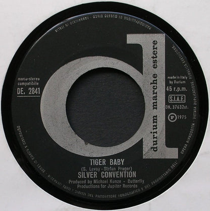 Silver Convention – Fly, Robin, Fly / Tiger Baby (7", Italy - 1975)