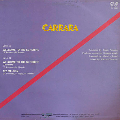 Carrara – Welcome To The Sunshine (12", Italy - 1985)