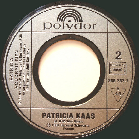 Patricia Kaas – Mademoiselle Chante Le Blues (7", France - 1987)