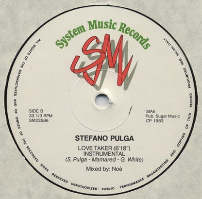 Stefano Pulga – Love Taker / Desideri Pensieri (12", Italy - 1983)