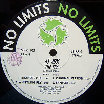 DJ DBX – The Fly (12", Italy - 1992)