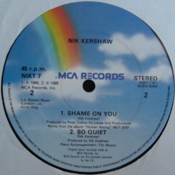 Nik Kershaw – Wide Boy (12", UK - 1985)