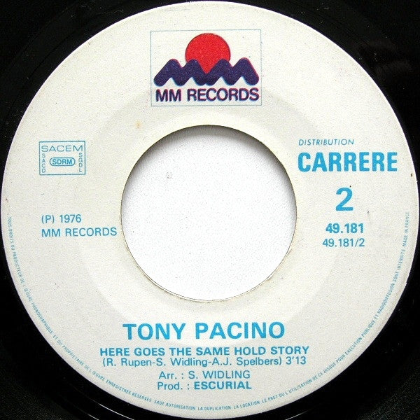 Tony Pacino – Come Prima (7", France - 1976)
