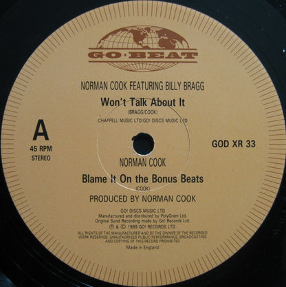 Norman Cook – Blame It On The Bassline (Remix) (12", UK - 1989)