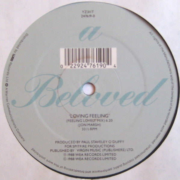 The Beloved – Loving Feeling (12", UK - 1988)