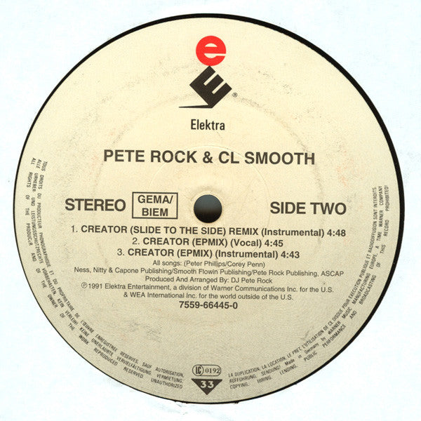 Pete Rock & C.L. Smooth – They Reminisce Over You (T.R.O.Y.) (12", Europe - 1992)