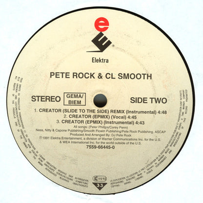 Pete Rock & C.L. Smooth – They Reminisce Over You (T.R.O.Y.) (12", Europe - 1992)