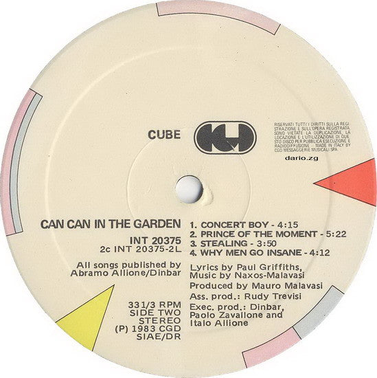 Cube (2) – Can Can In The Garden (LP, Album, Italy - 1983)