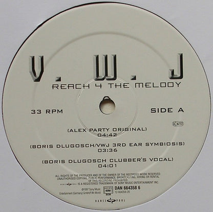 Victoria Wilson-James – Reach 4 The Melody (12", Germany - 1997)