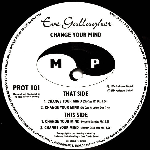 Eve Gallagher – Change Your Mind (12", UK - 1994)